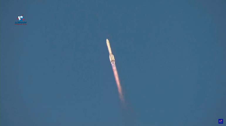 baikonur russian federation 21 07 2021 a still handout photo from a video made available by