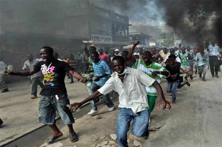 Haiti Protestas Combustible