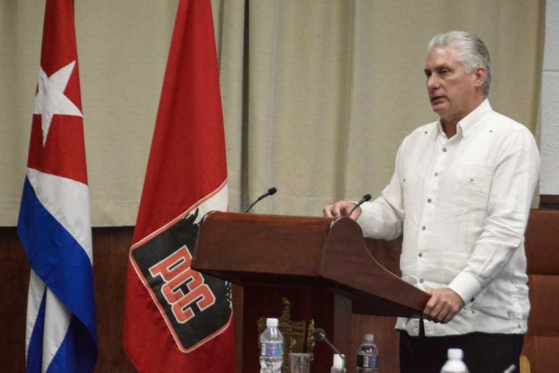 Diaz Canel Pleno PCC