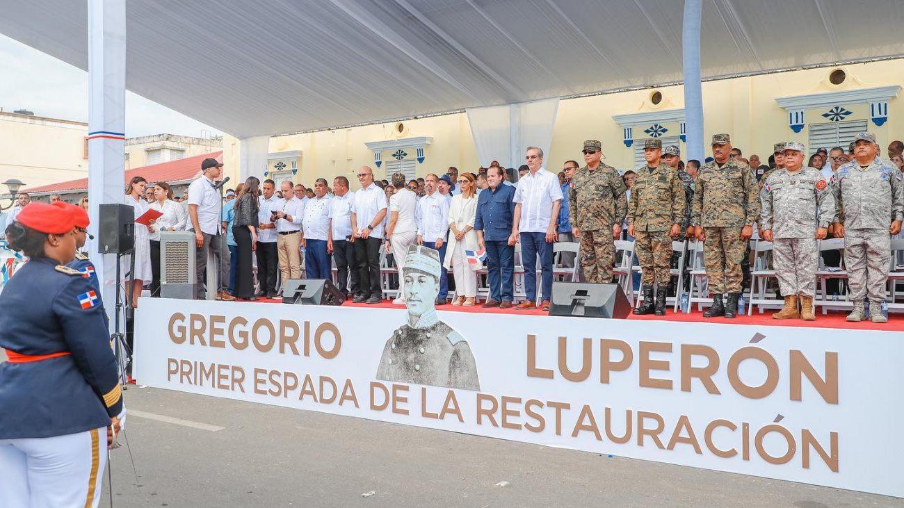 Presidente Abinader en el 183 aniversario del general Gregorio Luperon