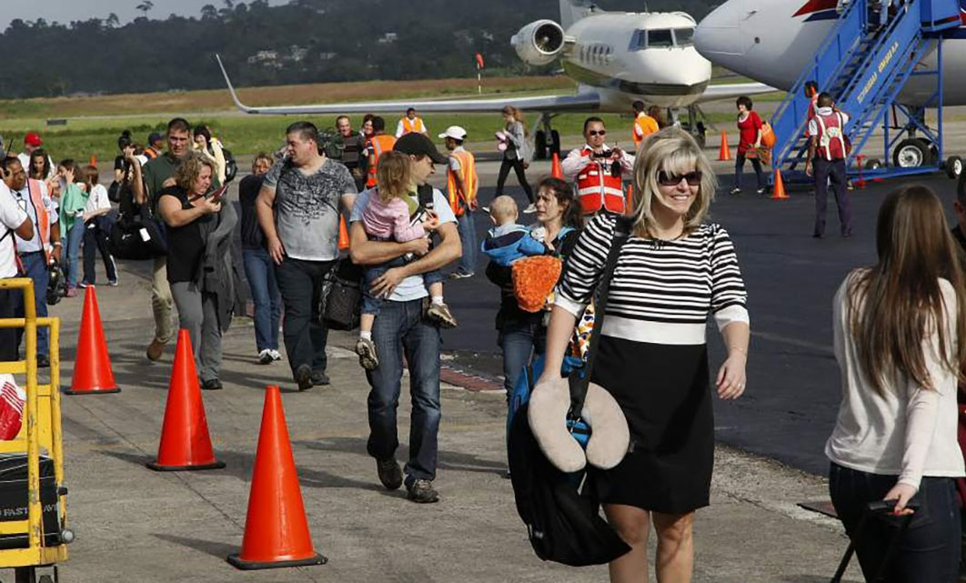 llegada de turistas