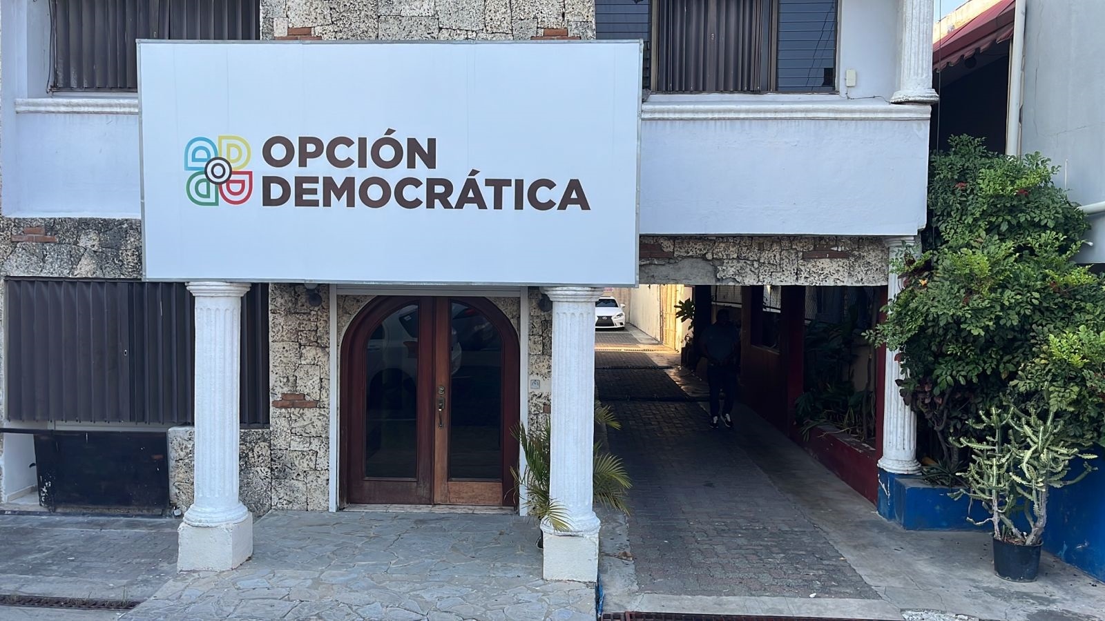 Fachada del partido Opcion Democratica