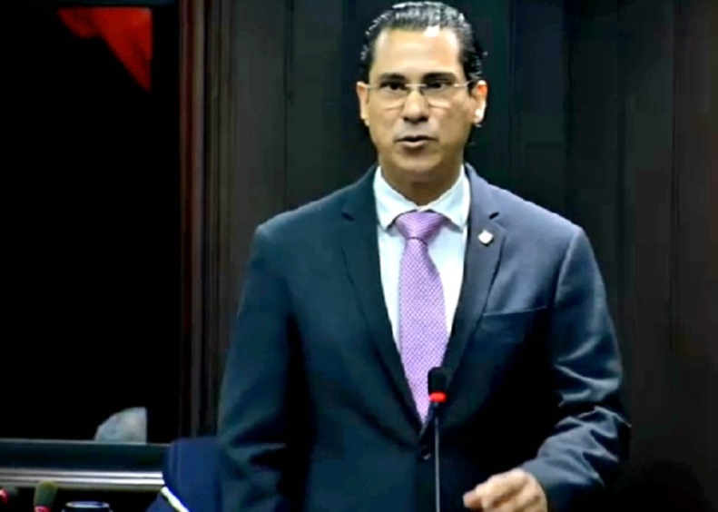 Diputado Felix Michell Rodriguez mientras expone