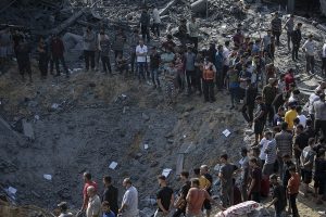 Search operations following airstrikes on Al Falouja, Gaza