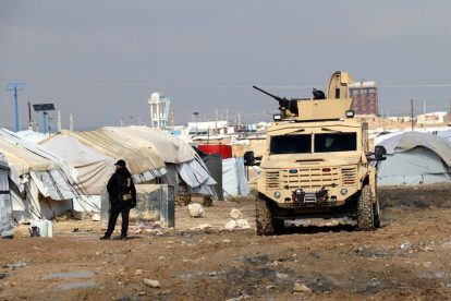 Syrian Democratic Forces conduct search operation at Al Hol camp