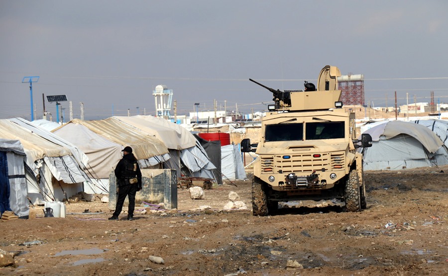 Syrian Democratic Forces conduct search operation at Al Hol camp