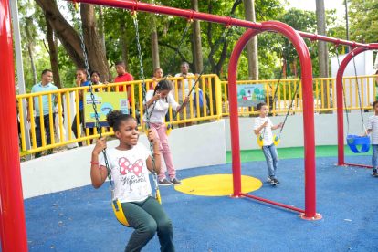El espacio de recreación, ubicado en la Plaza de la Cultura Juan Pablo Duarte, ha contado con el apoyo económico del Grupo SID, MercaSID e Induveca.