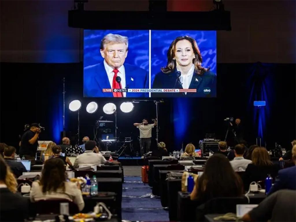 Trump y Harris Debate 1