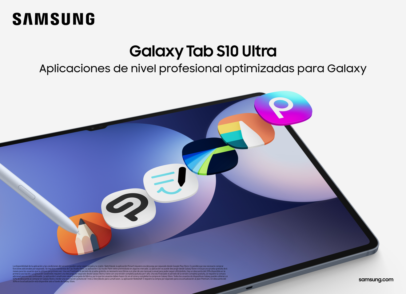 5. galaxy tab s10 ultra third party apps espanhol