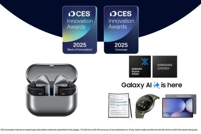 samsung corporate ces 2025 ces 2025 innovation award honored by consumer technology association dl2 f