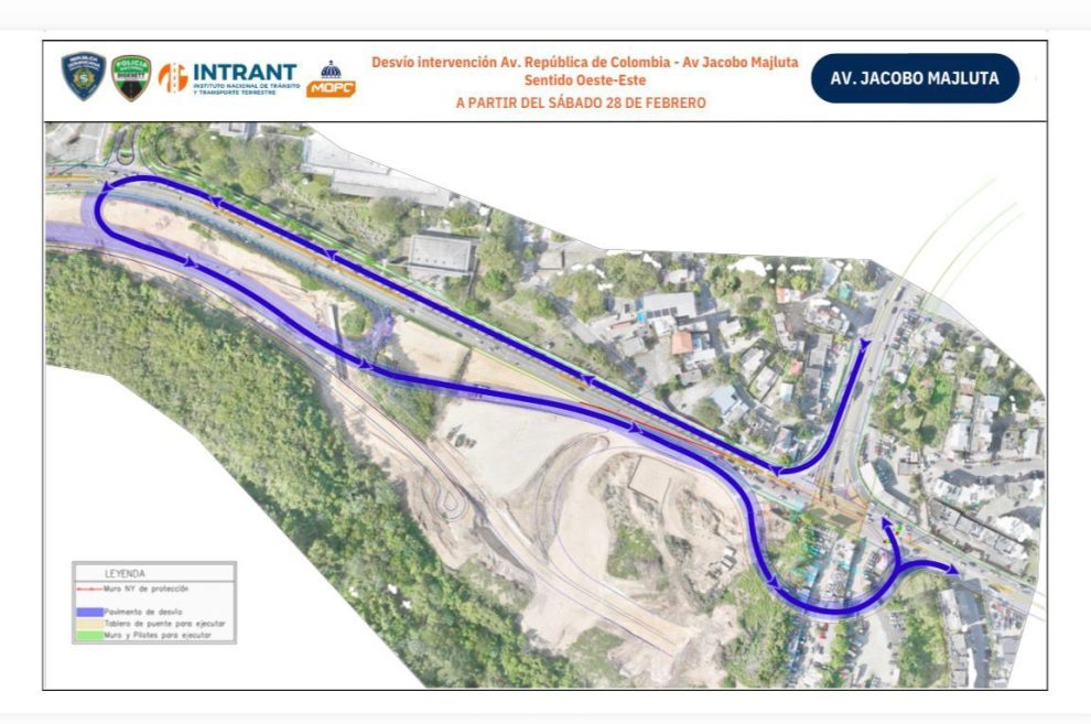 MOPC anuncia cierre parcial en la intersección República de Colombia y Jacobo Majluta
