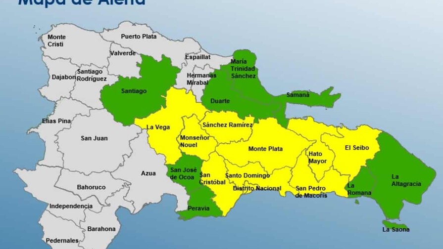 10 provincias en alerta amarilla y 8 en verde por lluvias y vaguada a9682635 focus min0.1 0.06 896