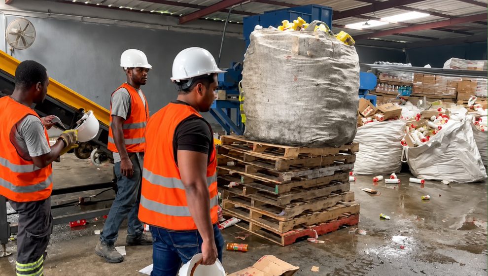 Obreros destruyen toneladas de productos que ponian en riesgo la salud de las personas consumidoras Foto Fuentee xterna