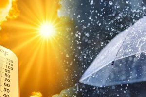 Lluvia y calor