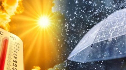 Lluvia y calor