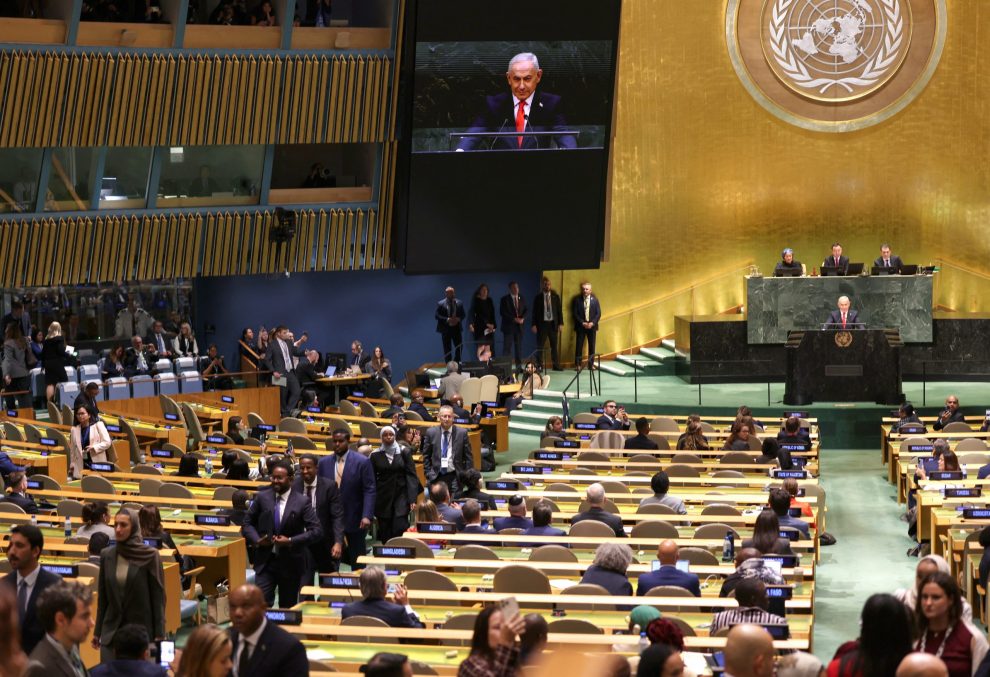 AFP 20260924 C9B32HX v4 HighRes SpeechesByHeadsOfStateAndGovernmentAtUnGeneralA scaled