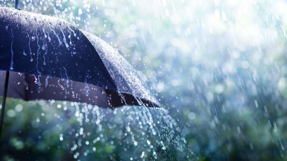Lluvia en santiago